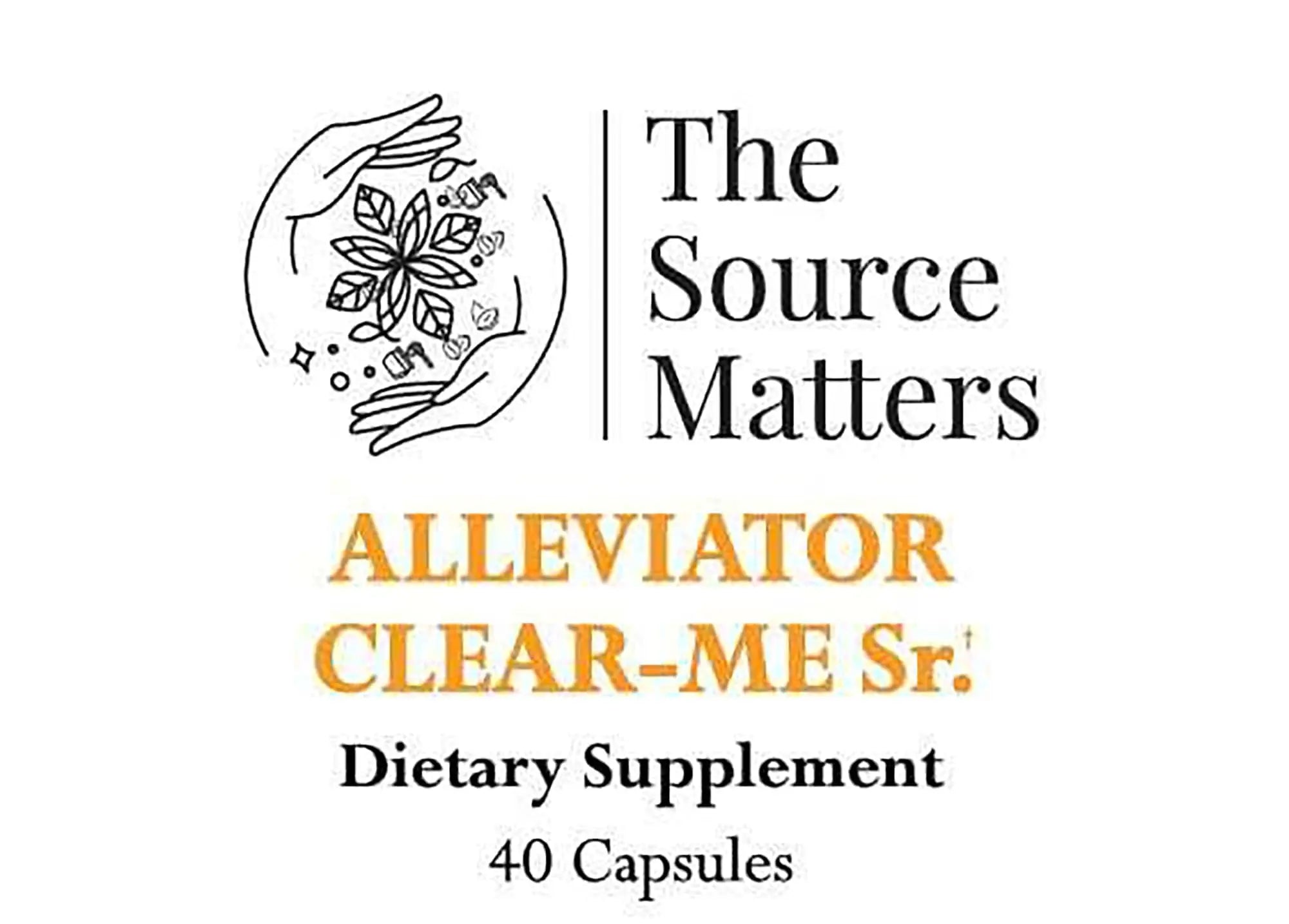The Source Matters Alleviator Clear-ME SR Seasonal Allergy Relief and Immune Support | Quercetin, Bromelain, Stinging Nettles, NAC, and Vitamin C (40 Capsules) THE SOURCE MATTERS Au supplements