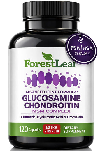 ForestLeaf Glucosamine Chondroitin MSM Joint Supplement Complex - 1200mg - 120 Caps ForestLeaf Au supplements