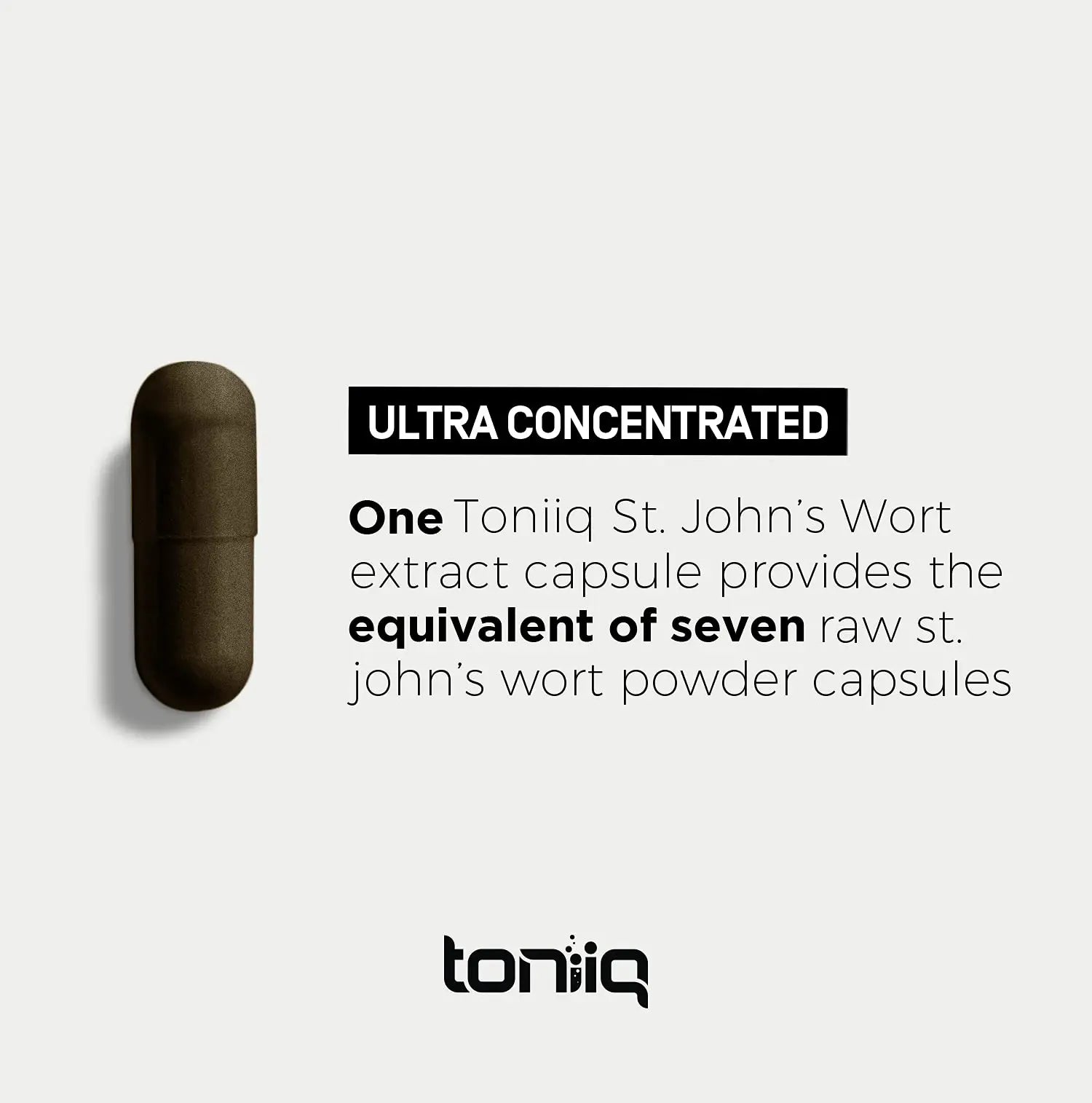 1,000mg Ultra High Strength St. John's Wort Capsules (Non-GMO) - 7X Concentrated Toniiq Au supplements