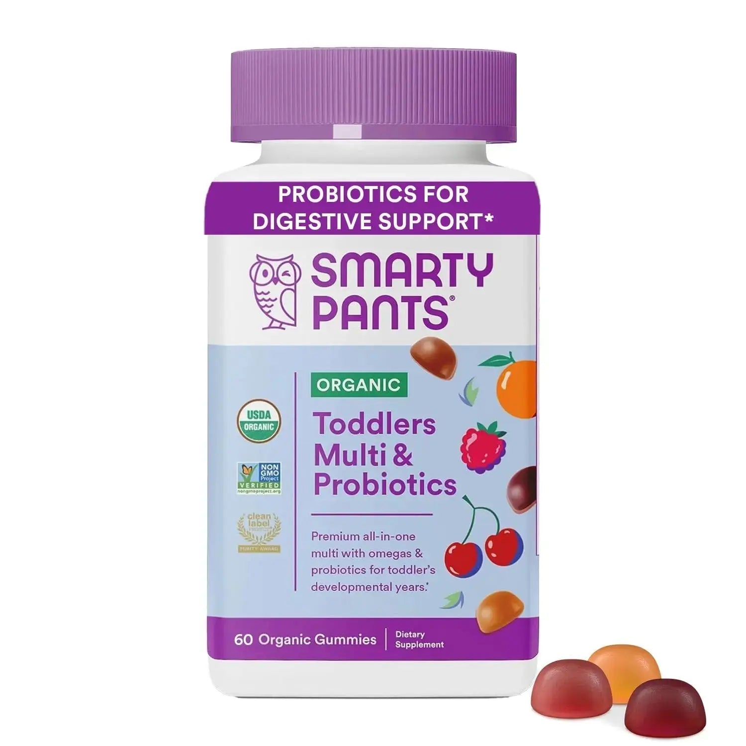 SmartyPants Organic Toddler Multivitamin Gummies & So Cozy Leave in Conditioner for Kids' Curly Hair, 60 Count SmartyPants Au supplements