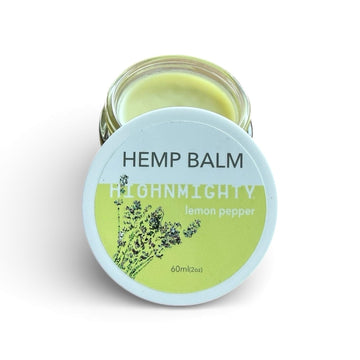 Highnmighty Maximum Strength Lemon Pepper Hemp Balm Salve | Daytime Relief, Relaxing, Natural, Fast-Acting Topical Cream for Muscle Joint Back Knee Shoulder Neck Elbow Hand Foot Relief, 60ml (2oz) Highnmighty Au supplements
