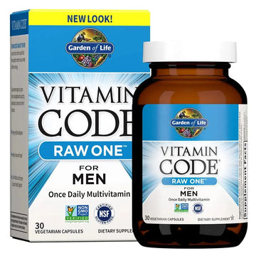 Garden of Life Vitamin Code Raw One for Men, Once Daily Multivitamin, 30 Capsules, One a Day Mens Vitamins Plus Fruit, Veggies & Probiotics Garden of Life Au supplements