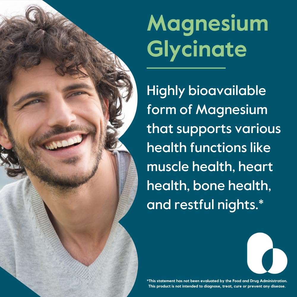 BESTVITE Filler-Free Magnesium Glycinate - 400mg of Magnesium per Serving (240 Veg Caps)- Chelated Bisglycinate for Muscle, Relaxation, Stress & Sleep Support* - For Men & Women - No Stearates - Vegan BESTVITE Au supplements