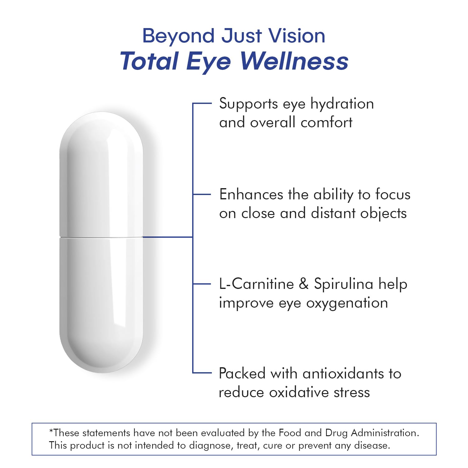VisiUltra Eye Health Supplement – 14 Essential nutrients for Clear Vision, Blue Light Protection, and Long-Term Eye Health. Supports Clarity and Eye Wellness. 60 Capsules. (1 Pack) VisiUltra Au supplements