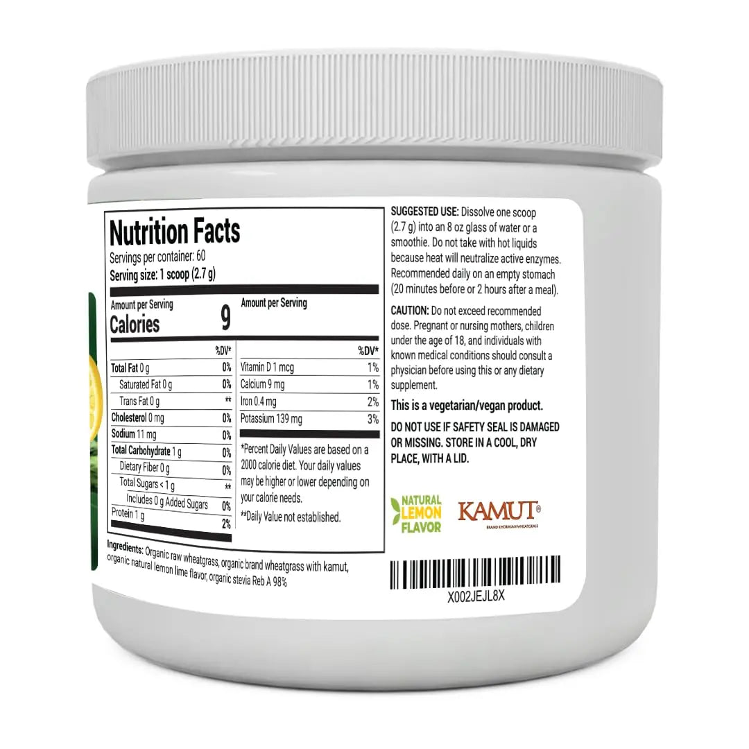 Dr. Berg's Raw Wheatgrass Juice Powder (60 Servings) - USDA Certified Organic Dr. Berg Nutritionals Au supplements