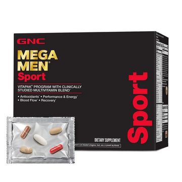 Mega Men Sport Vitapak Program, Convenient Complete Nutrition, 4 Products in 1 Packet, Athletic Performance, Energy, Recovery GNC Au supplements