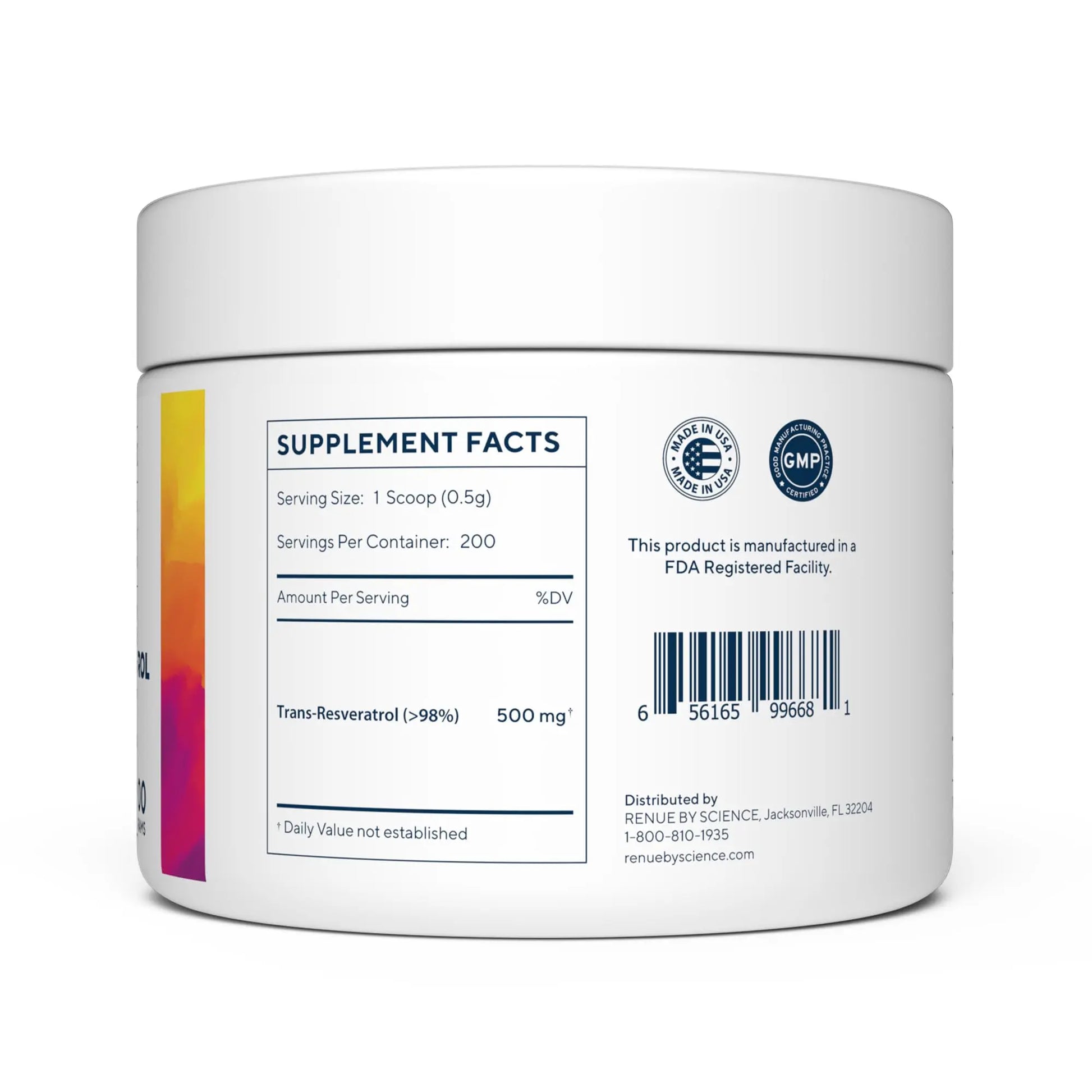 Renue By Science Resveratrol | High Strength Resveratrol Supplement | 100g Trans Resveratrol Powder | Reservatrol 200 Day Supply | Non-GMO & Allergen Free | Manufactured in The USA Third-Party Tested Renue By Science Au supplements