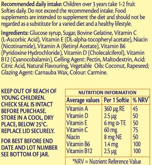Haliborange Kids Multivitamins Strawberry Capsule Softies, 30 each Haliborange Au supplements