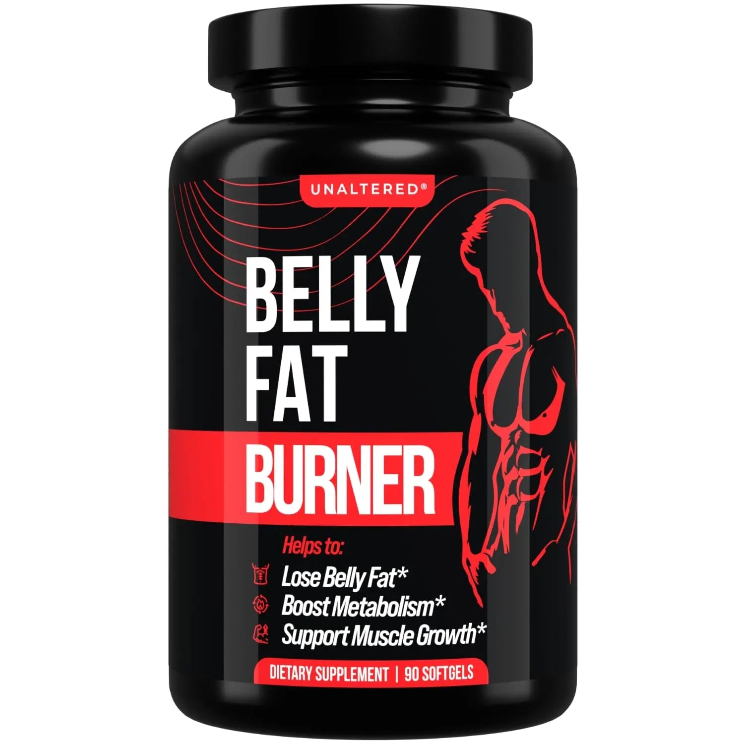 UNALTERED Belly Fat Burner for Men - Lose Belly Fat, Tighten Abs, Support Lean Muscle UNALTERED Au supplements
