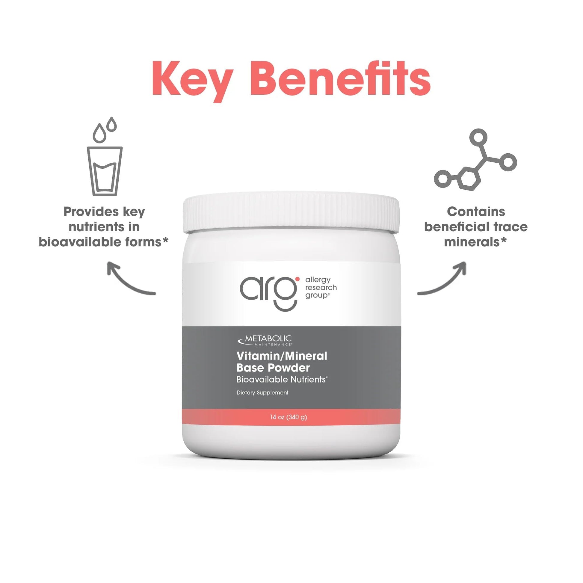 Metabolic Maintenance Vitamin Mineral Base Powder - Iron Free Multivitamin with Active B Vitamins + Chelated Minerals (340 Grams, 60 Servings) Metabolic Maintenance Au supplements