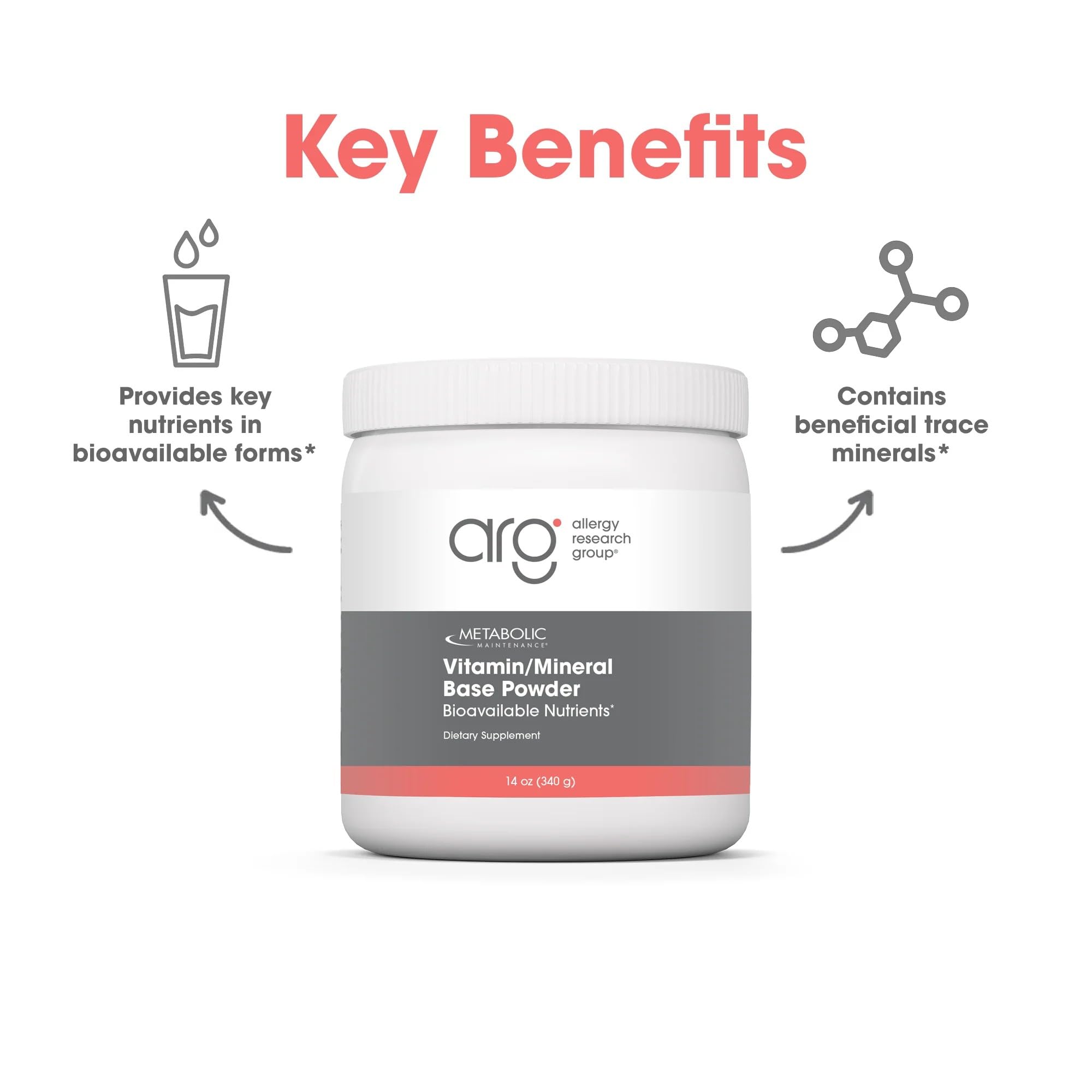 Metabolic Maintenance Vitamin Mineral Base Powder - Iron Free Multivitamin with Active B Vitamins + Chelated Minerals (340 Grams, 60 Servings) Metabolic Maintenance Au supplements