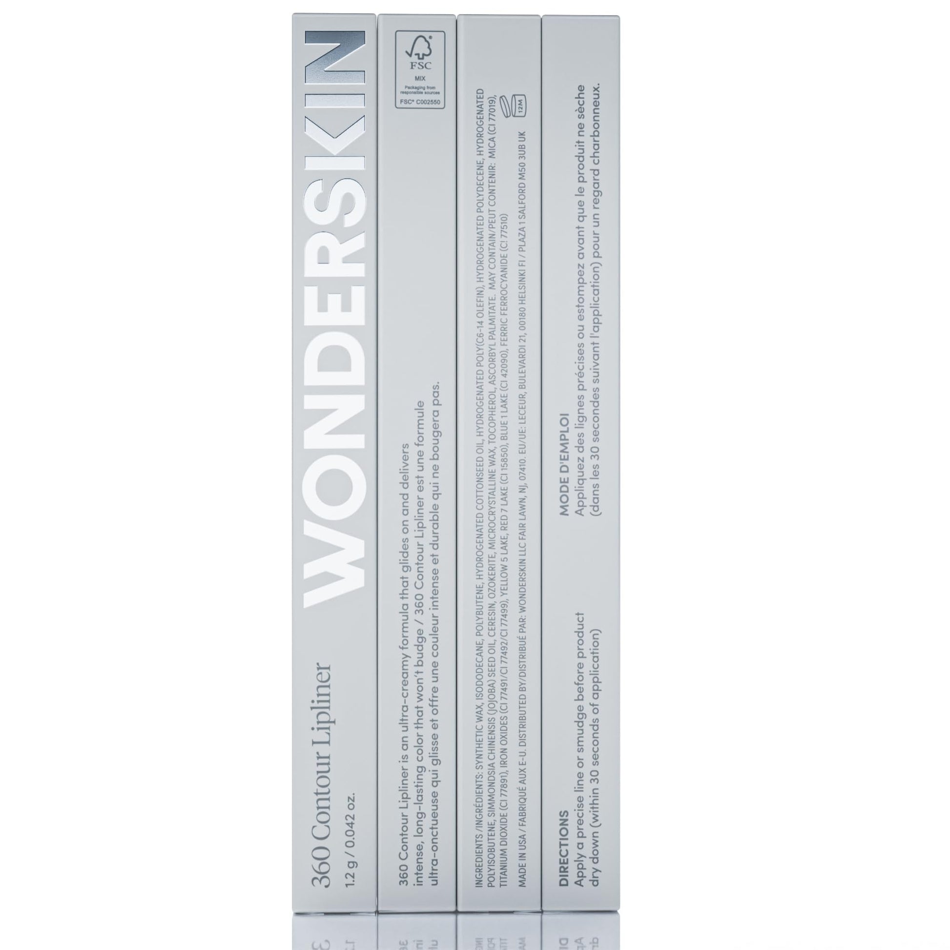 Wonderskin Lipliner Pencil - 360 Contour Lipliner, Long Lasting, Sharpenable, Waterproof and Transfer-Proof Nude Lip Liner Pencil (Rosewood) Wonderskin Au supplements
