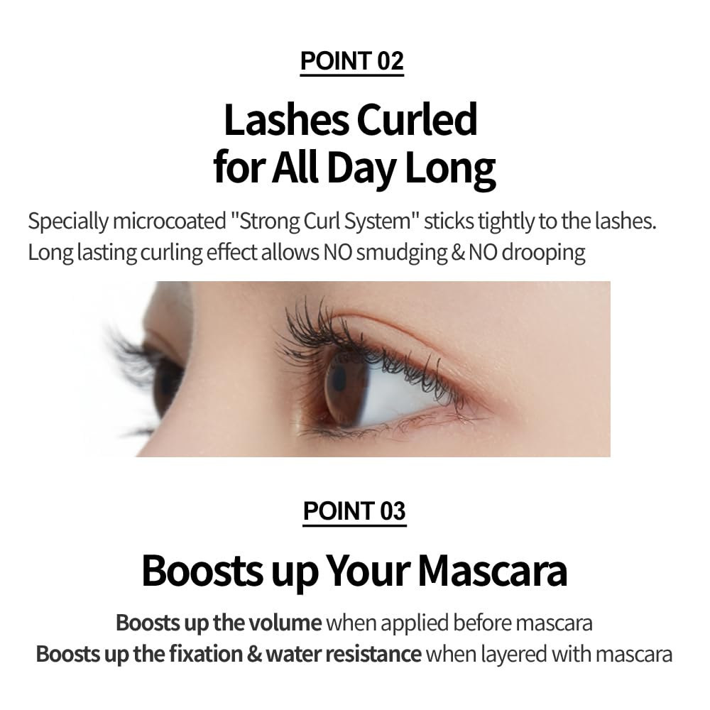 ETUDE Oh M'Eye Lash Black Tint Mascara – Natural Glossy Effect with Long Lasting Strong Curl System, Volume Enhancing, Smudge-Free, Improved fixation and water resistance, Korean Makeup, Kbeauty ETUDE Au supplements