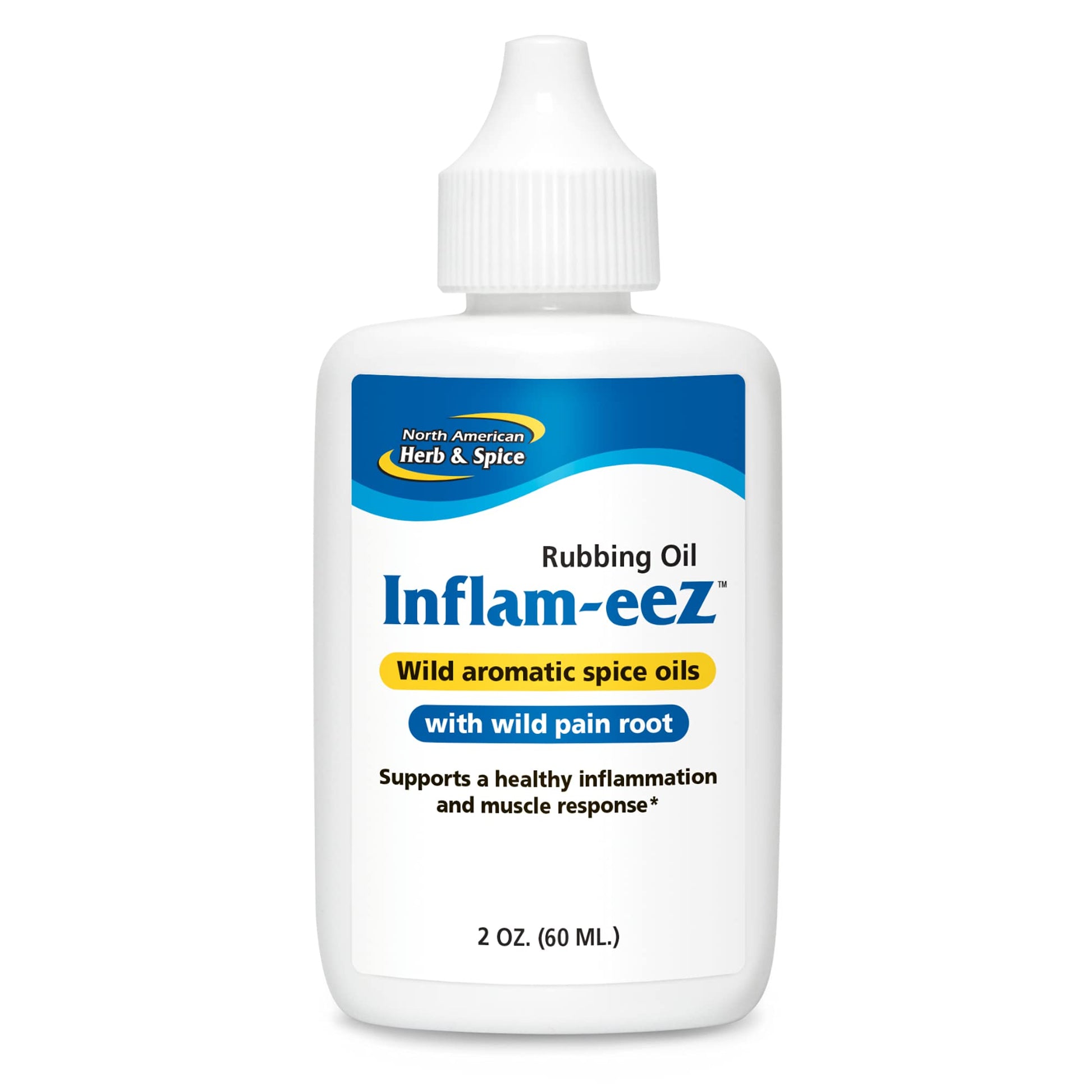 NORTH AMERICAN HERB & SPICE Inflam-eeZ - 90 Capsules - Aromatic Spice Oils with Wild Pain Root - Supports a Healthy Muscle Response - Non-GMO - 45 Servings NORTH AMERICAN HERB & SPICE Au supplements