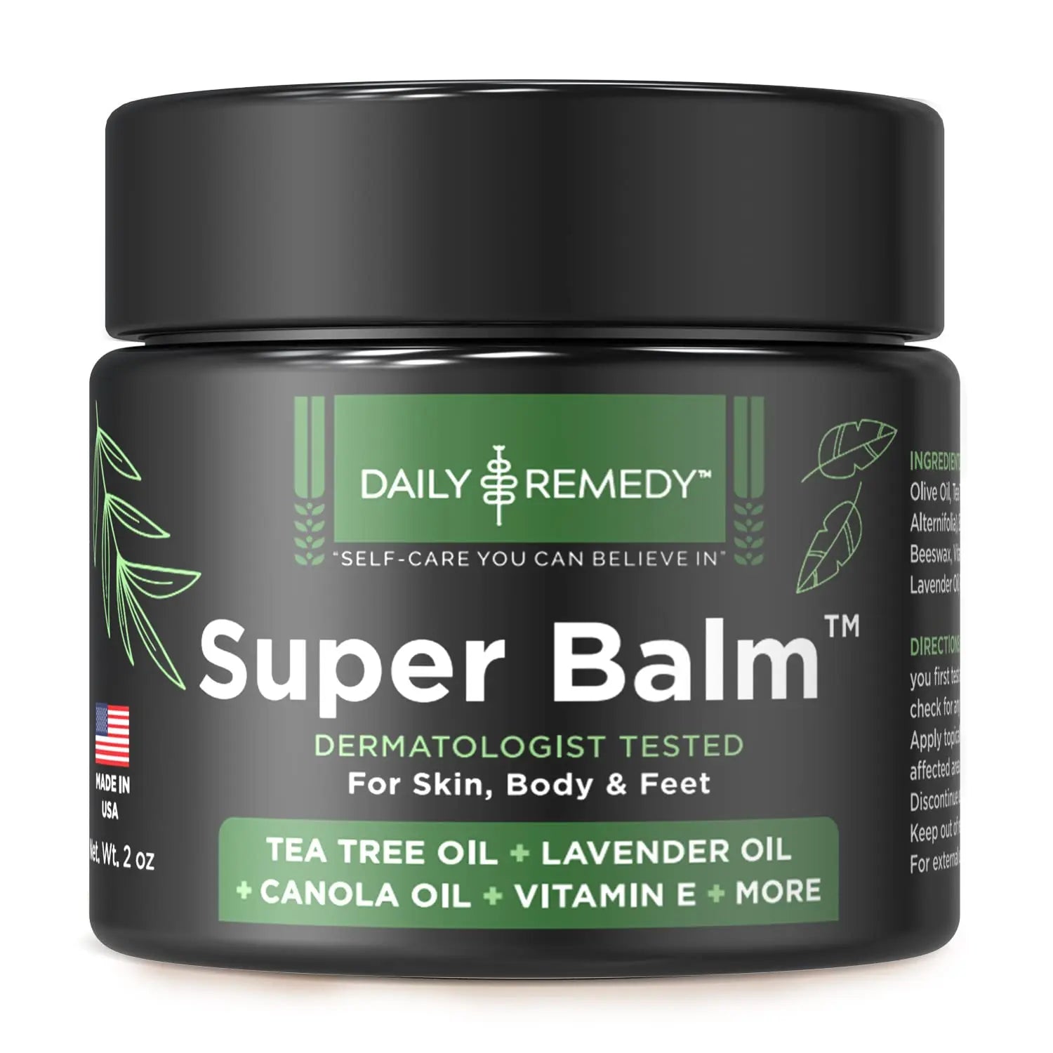 DAILY REMEDY Tea Tree Oil Extra Strength Super Balm - Athletes Foot Cream Combats DAILY REMEDY Au supplements