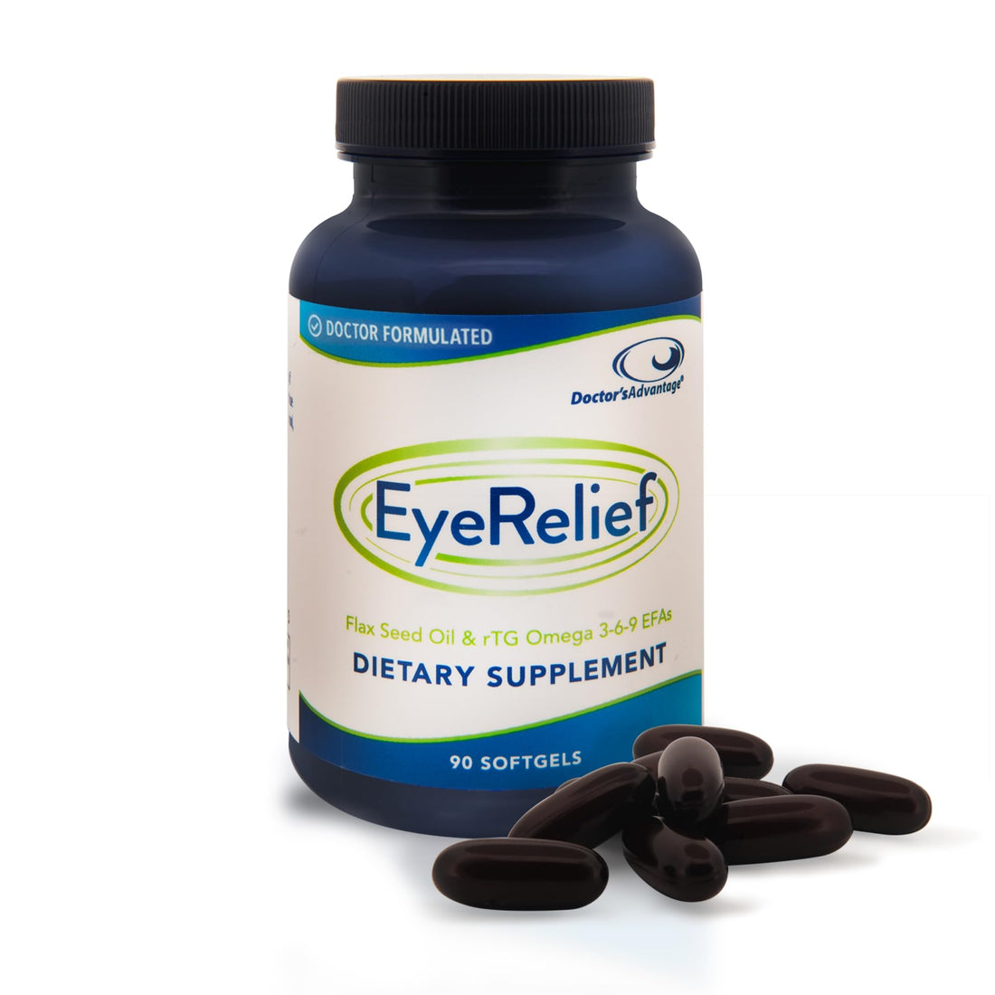 Doctor’s Advantage Eye Relief Supplement - 90 Softgels, 1-Month Supply - Natural Triglyceride Omega 3 Fish Oil for Retinal Gland Support Doctor's Advantage Au supplements