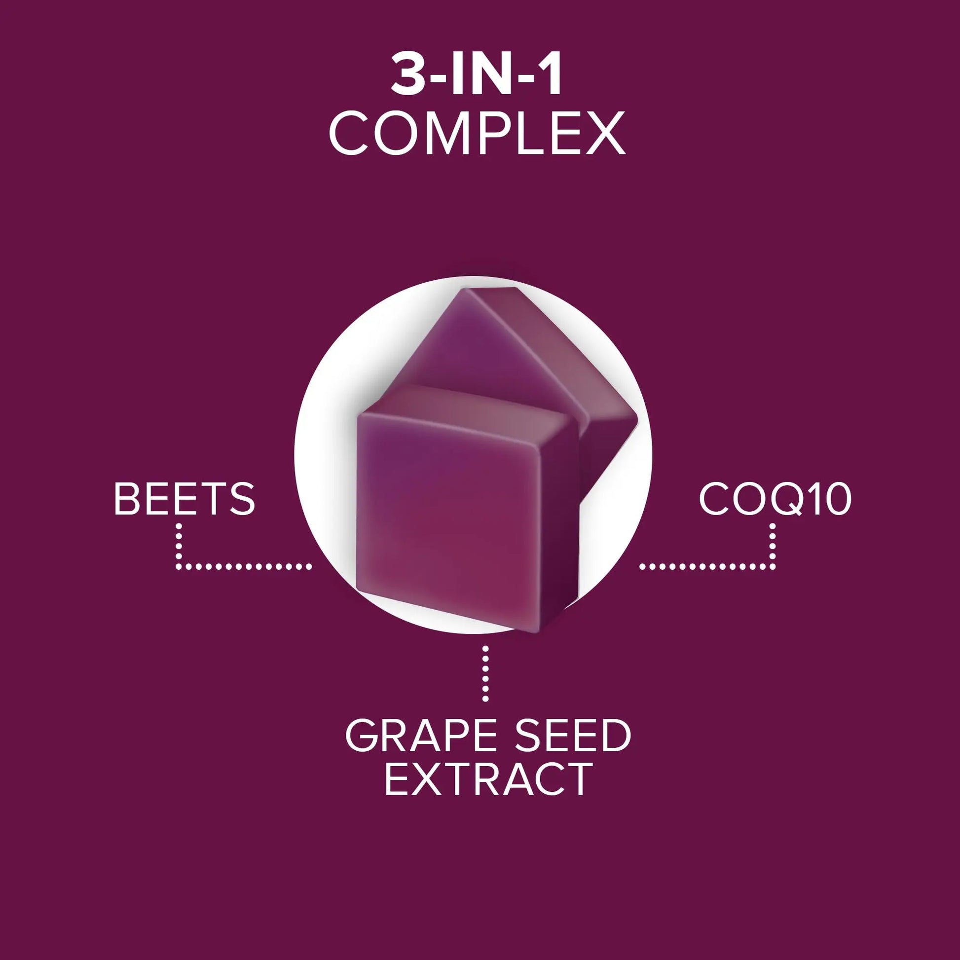 Qunol Beets Chews for Blood Pressure Support, 3 in 1 Beets + CoQ10 + Grape Seed Extract, Qunol Au supplements