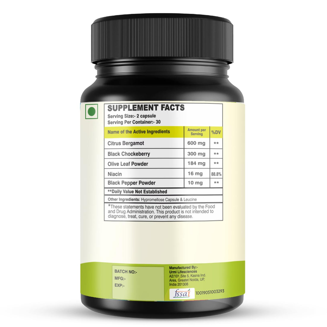 SETNUTRA Well From Within 5 in 1 Citrus Bergamot Supplement with Black Chokeberry Olive Leaf Niacin & Black Pepper | Heart Health Support Antioxidant Boost | Non GMO Gluten Free Capsules (60 Count) SETNUTRA Well From Within Au supplements