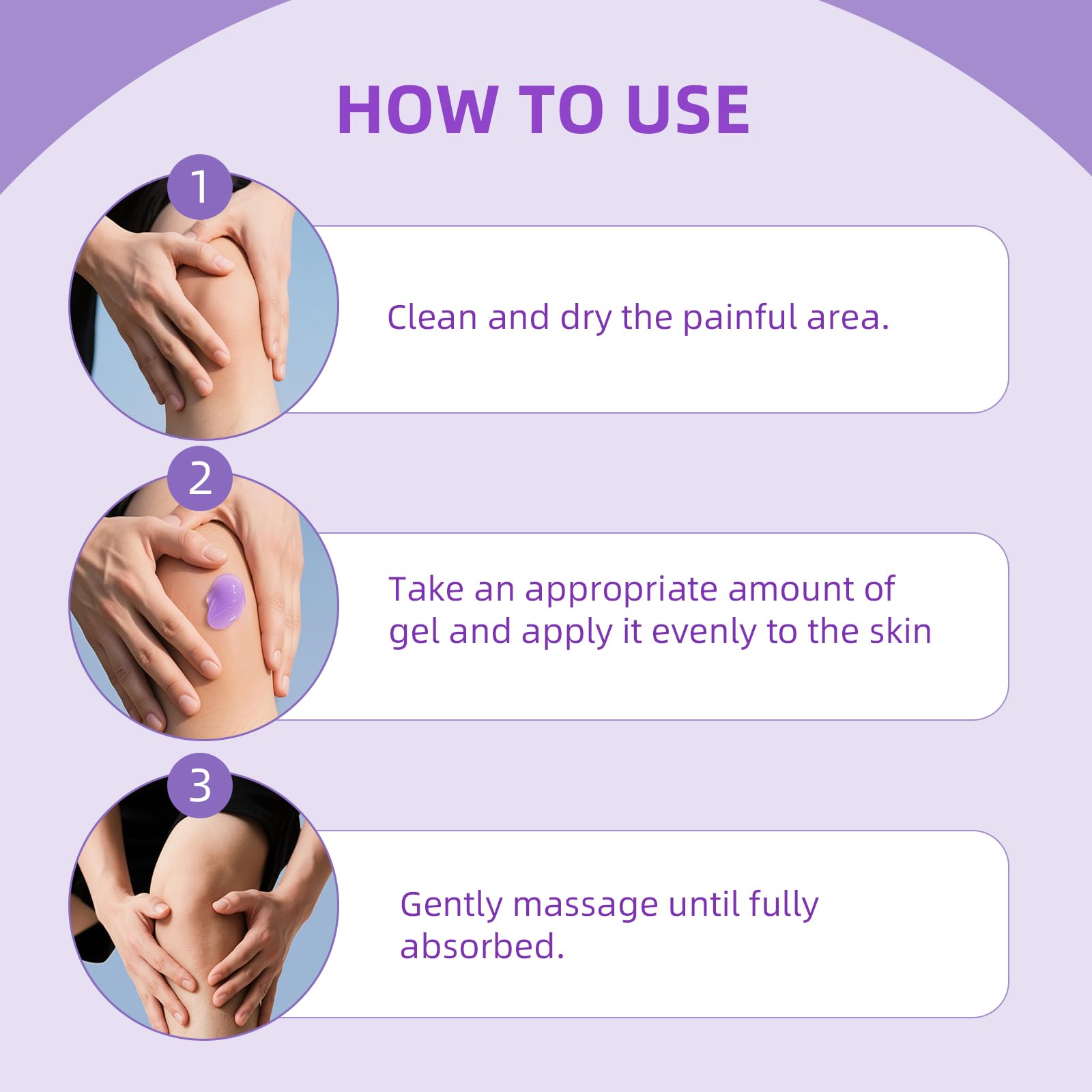 Nodfens Joint Pain Gel, Purple Relief Soothing Massage Cream for Knees, Neck, Feet, Hand Whole Body Nodfens Au supplements