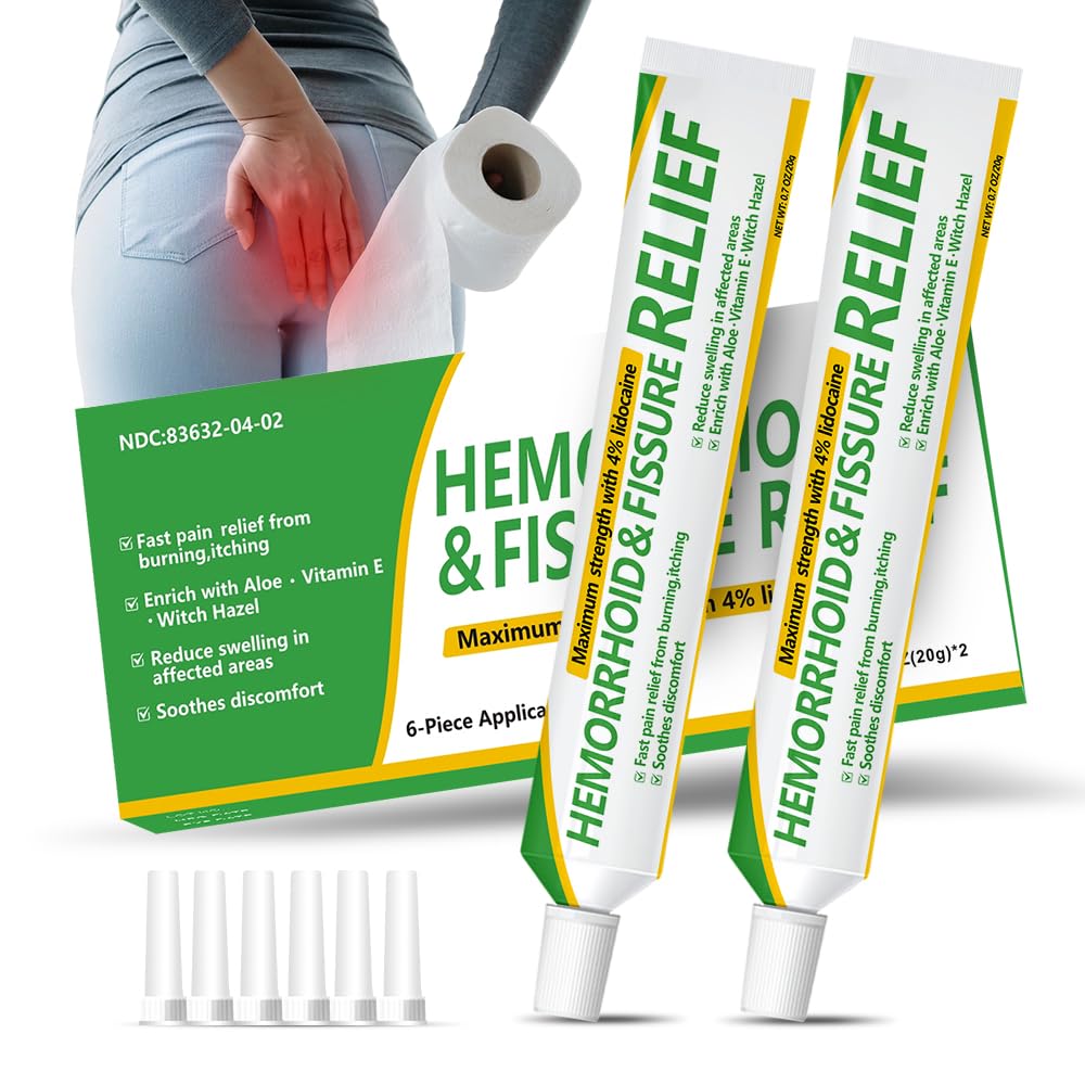 Lesdgo Hemorrhoidal Ointment(2 Pack),Hemorrhoid and Fissure Cream Witch Hazel Maximum Strength Pain Relief,for Itching and Swelling Lesdgo Au supplements