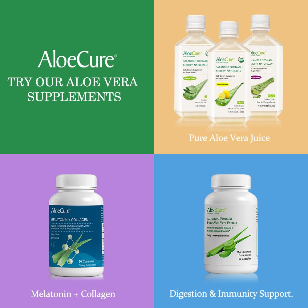 AloeCure VeraFlex Natural Joint Health, 60 Capsules, Clinically Tested Natural Plant-Based Formula to Support Comfort, Mobility and Flexibility - Featuring Organic Aloe Vera AloeCure Au supplements