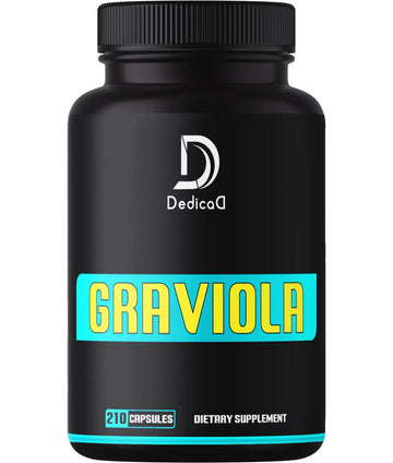 Soursop Graviola Leaves Capsules - Soursop Fruit Advanced - 210 Counts for 105 Servings DEDICAD Au supplements