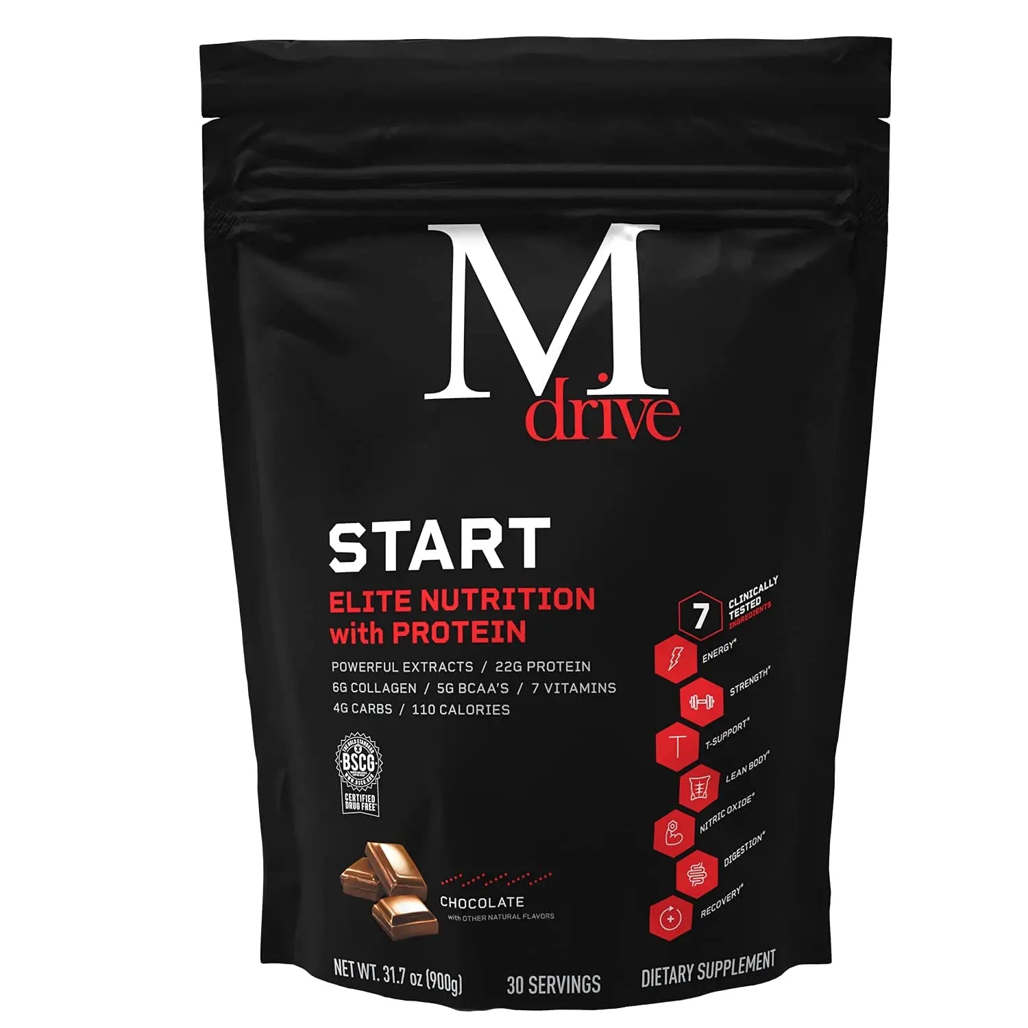 Mdrive Boost & Burn for Men Start Everyday Nutrition & Protein Powder - Natural Energy Mdrive Au supplements