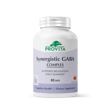 PROVITA Synergistic GABA Complex | GABA Supplement | with B6 & Glutamic Acid | Stress Relief Supplement | Mood Support | Relaxation & Calmness | Brain Support | Mood Enhancer | 60 Veg Capsules PROVITA Au supplements