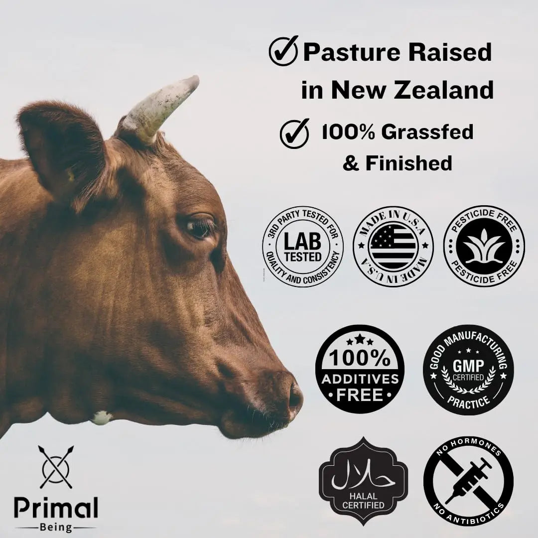 Primal Being Grassfed Beef Colostrum - Supports Immune Function, Gut Health, Hair Primal Being Au supplements