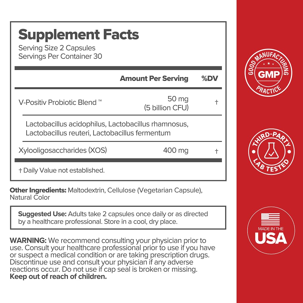O Positiv URO Vaginal Probiotics for Women pH Balance with Prebiotics & Lactobacillus – Vaginal Health Supplement – Promote Healthy Vaginal Odor & Flora, 60 Count (Pack of 1), 1 Month Supply O Positiv Au supplements