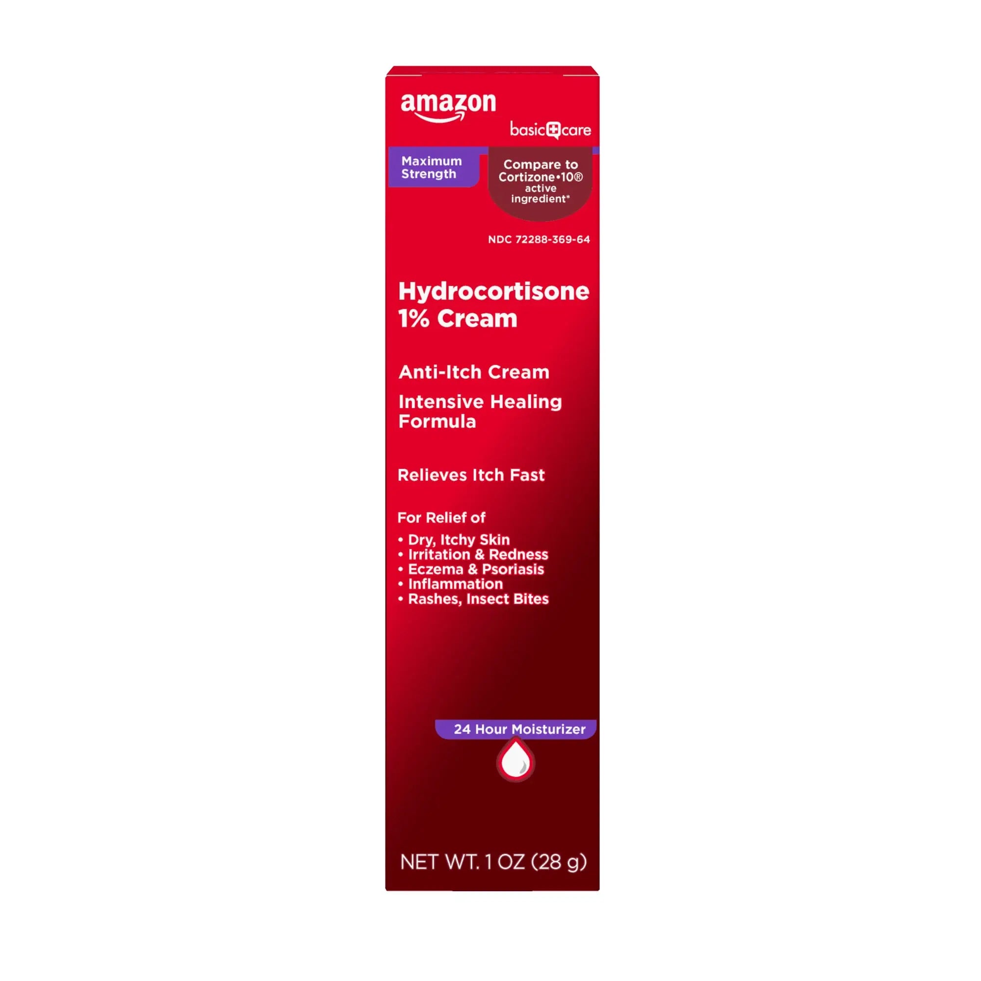 Amazon Basic Care Maximum Strength Anti-Itch Cream, Hydrocortisone 1 Percent Intensive Healing Formula, 1 ounce (Pack of 1) Amazon Basic Care Au supplements