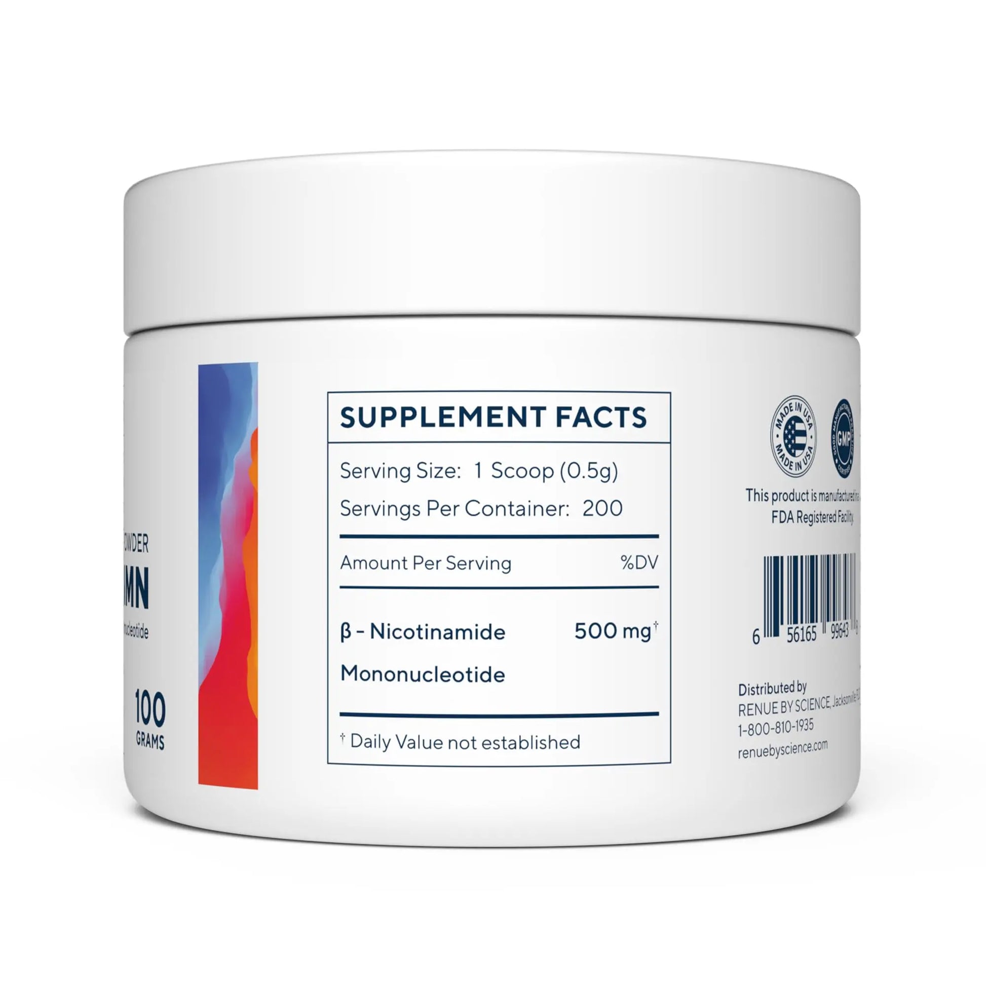 Renue By Science NMN Powder | 100g Fast Dissolve Powder Supplement | 500mg Nicotinamide Mononucleotide per Serving Renue By Science Au supplements