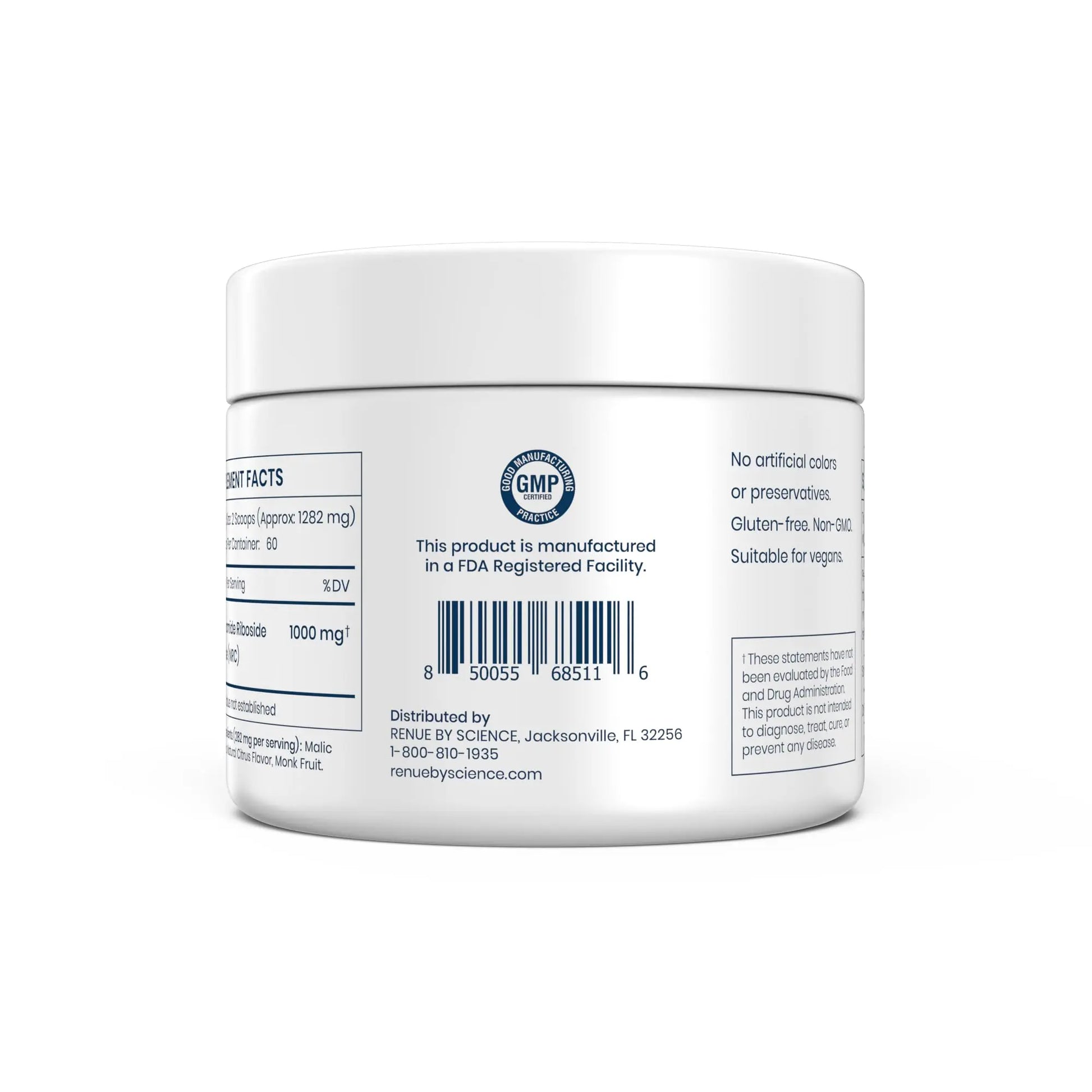 Renue By Science Nicotinamide Riboside | 1000mg Nicotinamide Powder - High Strength NR NAD Powder Sublingual Citrus Burst Flavor | Manufactured in The USA & Third-Party Tested | 60 Servings Renue By Science Au supplements