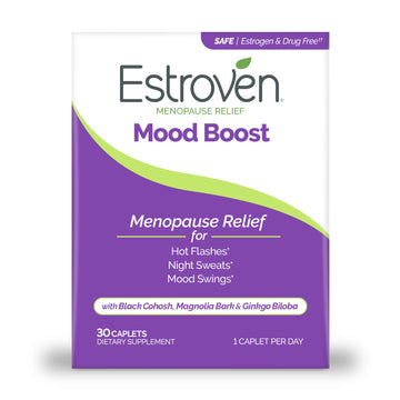 Estroven Mood Boost for Menopause Relief, Helps Reduce Hot Flashes & Night Sweats, Helps Manage Mood Swings, 30 Count Estroven Au supplements