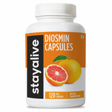 STAY ALIVE Pure Diosmin Complex 1000mg Formula, 120 Capsules, Citrus Bioflavonoids Rich Fruit Extract, 2 Month Supply, 100% Vegetarian, Non-GMO & Gluten Free Diosmin Supplement STAY ALIVE Au supplements