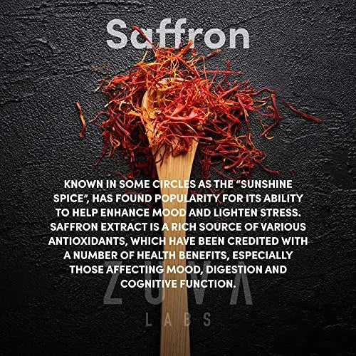 Saffron Supplements - 100% Pure Saffron Extract Mood Enhancer for Women and Men ZuvaLabs Au supplements