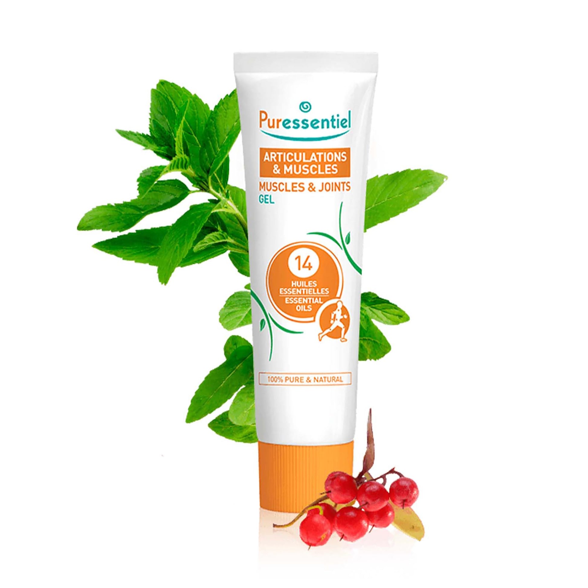 Puressentiel Muscles and Joints Gel - Soothing Gel for Muscle Relief and Knee Relief - Cooling Gel for Foot Relief - Back Gel - 2.02 oz Puressentiel Au supplements