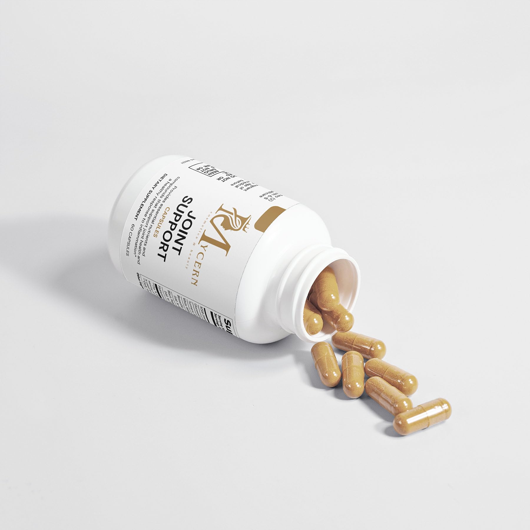 Joint Support Supplement – 60 Caps – MSM, Glucosamine HCl, Turmeric Supplement, Boswellia, Hyaluronic Acid Capsules & Black Pepper, Flexibility, Mobility & Comfort Joint Health – Made in USA Mycern Au supplements