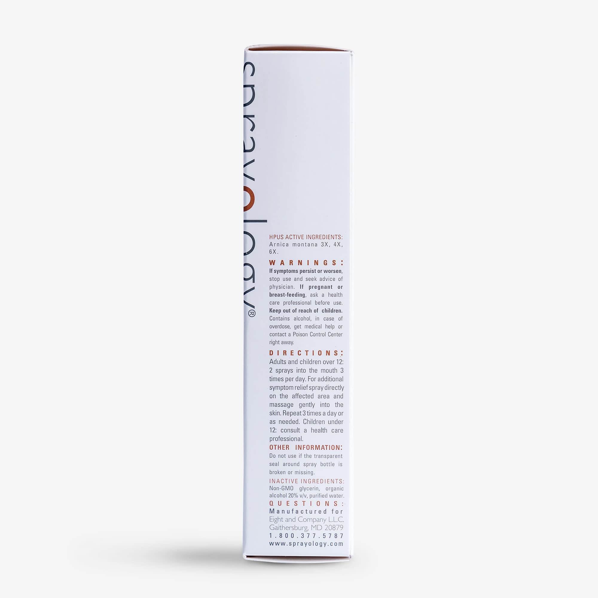 Sprayology Arnica Power - Homeopathic Oral Spray to Alleviate Muscle and Joint Discomfort | Vegan | Gluten-Free | All Natural | Lactose Free | Vegan | 30 Day Supply (1.38 fl oz) Sprayology Au supplements