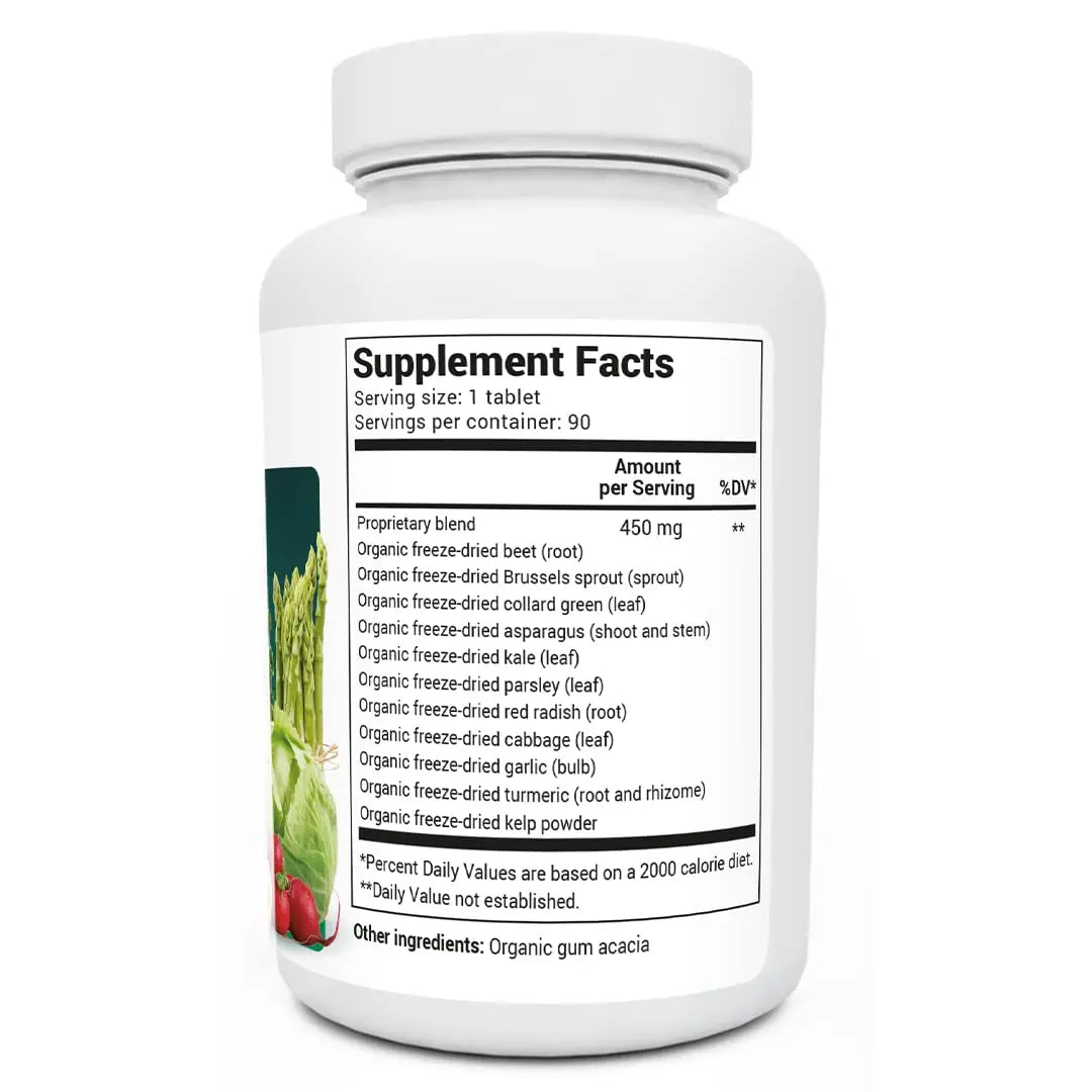 Dr. Berg's Greens Superfood Cruciferous Vegetable Tablets - Vegetable Supplements Dr. Berg Nutritionals Au supplements
