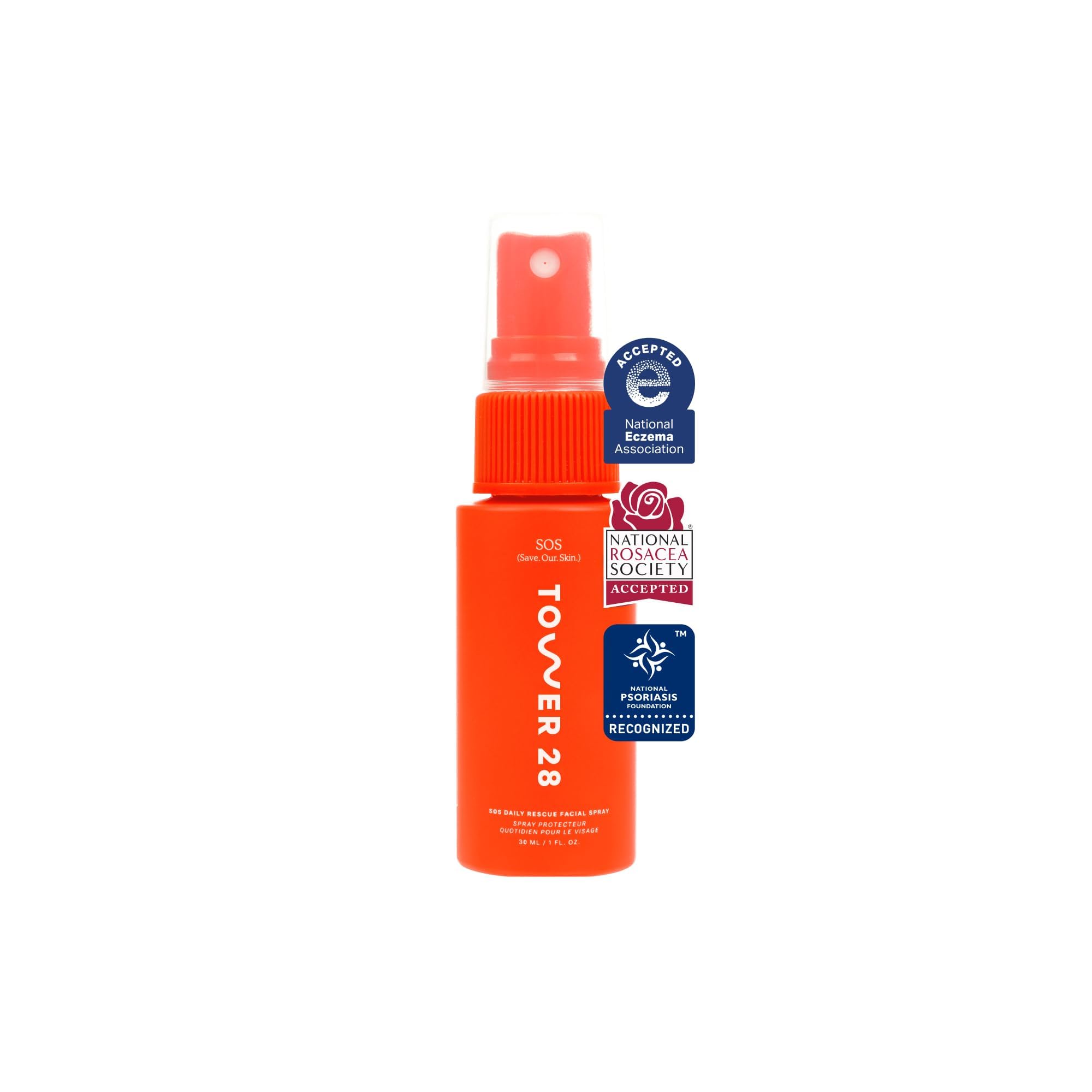 Tower 28 SOS Daily Rescue Facial Spray - Hypochlorous Acid Spray to Help Reduce Redness, Calm Irritation + Alleviate Flare-Ups - Purifying Travel Size Face Toner - Everyday Skin Care Essential (1 oz) Tower 28 Au supplements