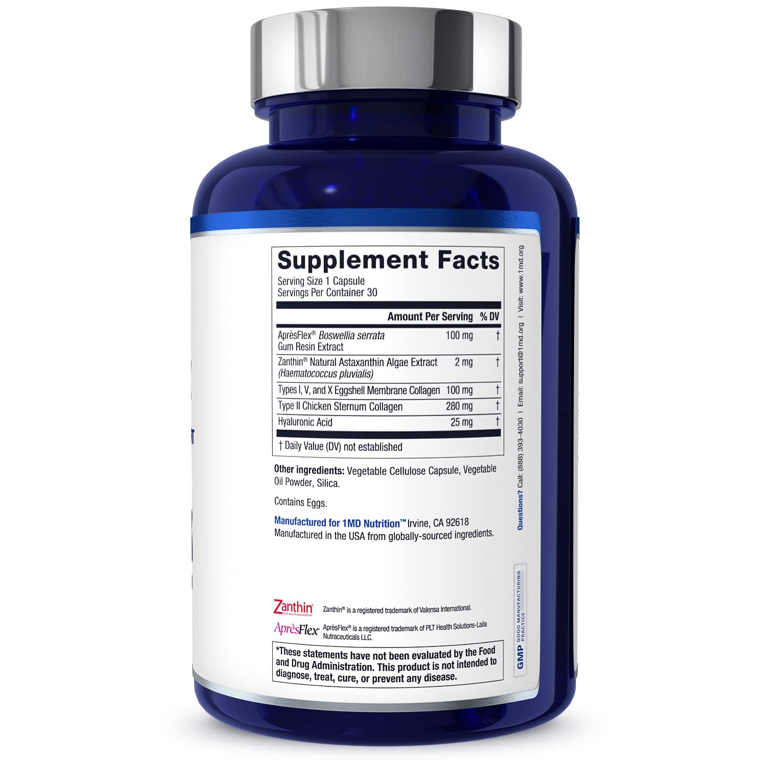 1MD Nutrition MoveMD - Joint Health Supplement - Doctor Formulated | with Collagen, Astaxanthin, and More | 30 Capsules (3-Pack) 1MD Nutrition Au supplements