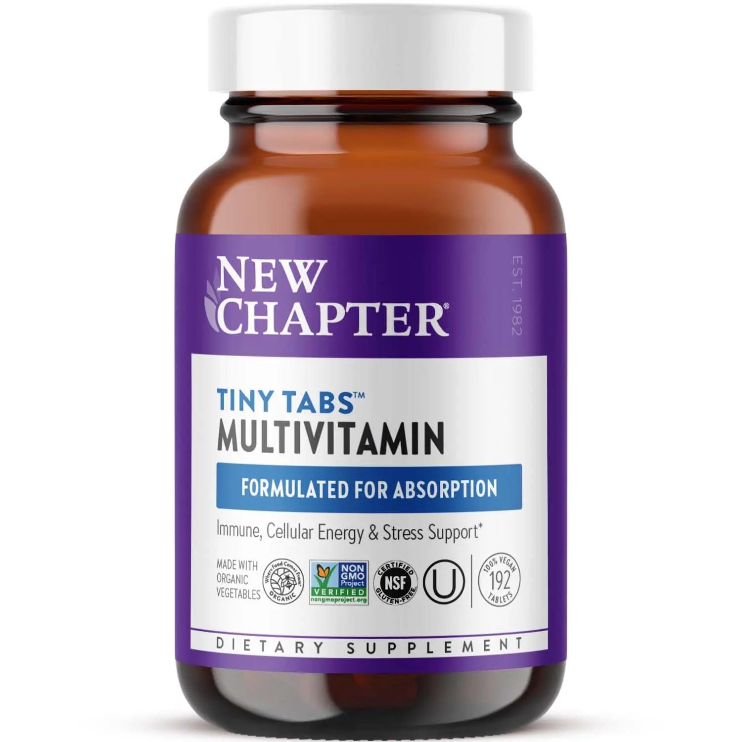 New Chapter Tiny Tabs Multivitamin with 20+ Nutrients for Immune, Cellular Energy & Stress Support, Including Vitamin D3 + B Vitamins, 192 Count New Chapter Au supplements