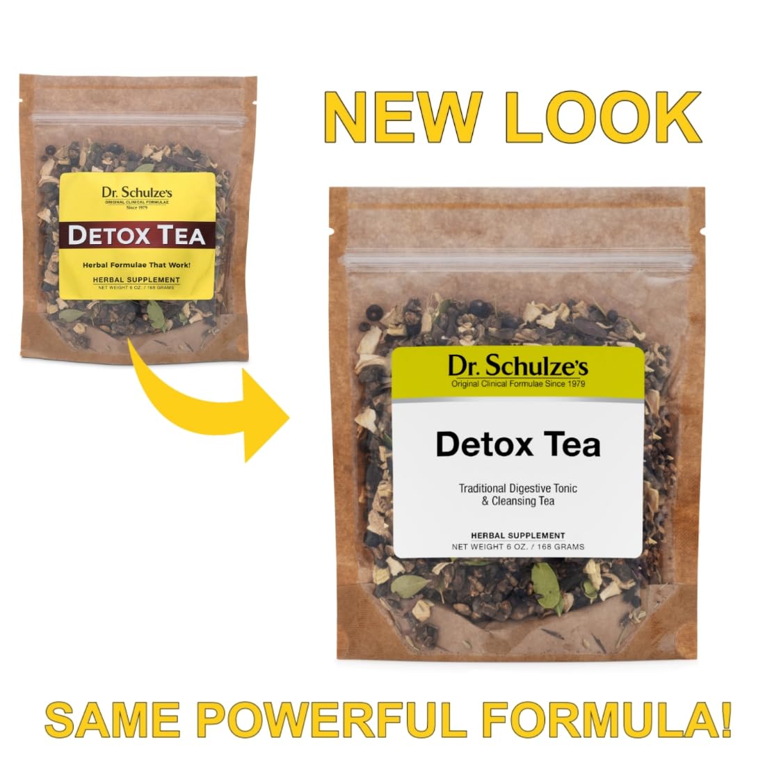 Dr. Schulze’s | Detox Tea | All Purpose Herbal Tonic | Powerful Digestive Stimulant | Dietary Supplement | Ultimate Liver Cleanse | Helps Eliminate Gas & Indigestion | Release Toxins | 6 Oz. Pack Dr. Schulze's Au supplements