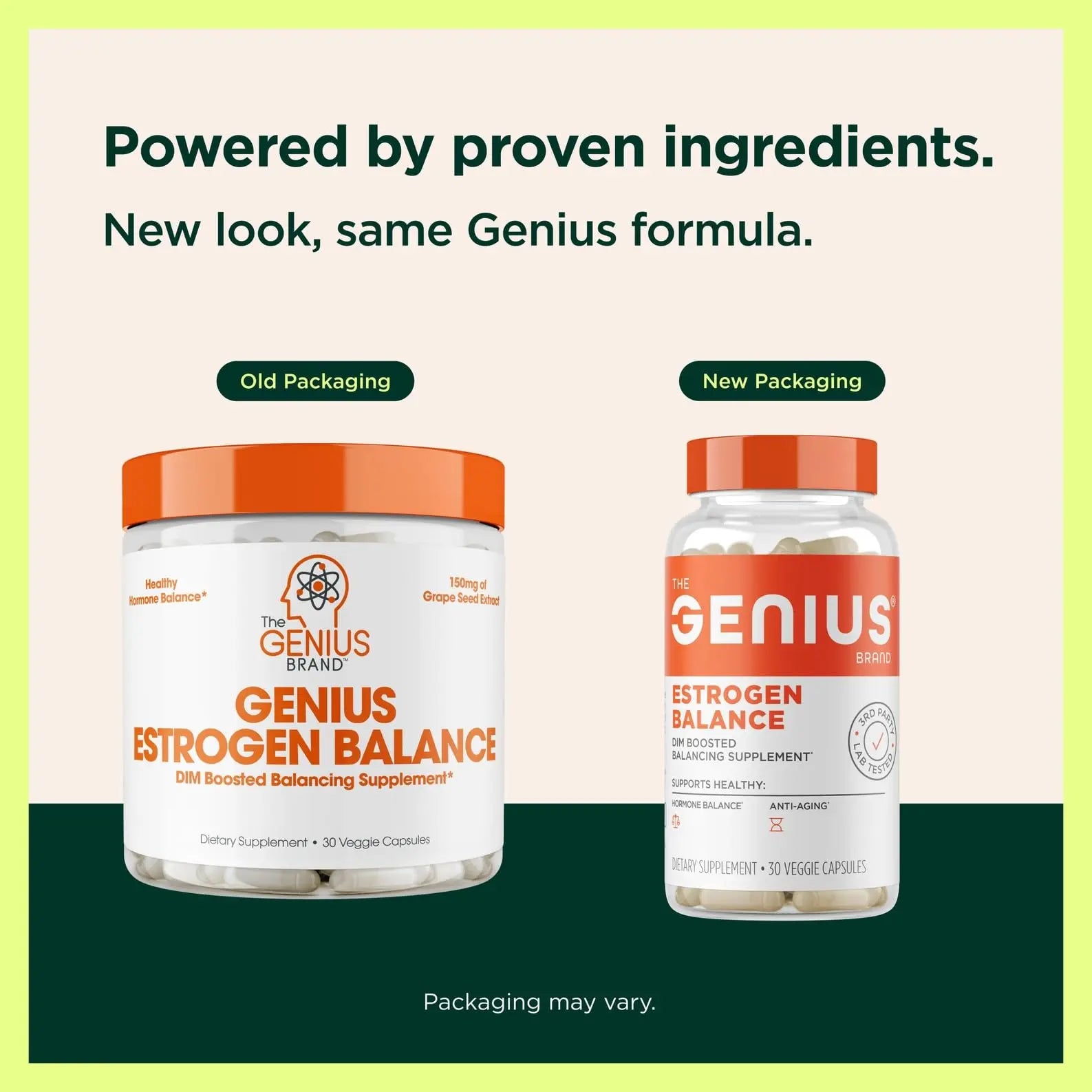 Genius Estrogen Balance, Dim Supplement - Blocker for Men & Women - Hormones, Hormonal Acne & Menopause - Aromatase Inhibitor with Grape Seed Extract & BioPerine - 30 Capsules The Genius Brand Au supplements
