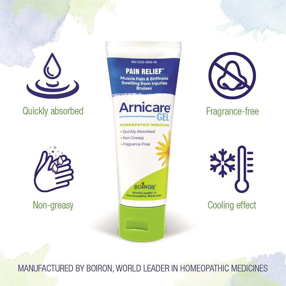 Boiron Arnicare 4.2oz Gel (Pack of 2) - Soothing Relief - Muscle & Joint Pain, Bruises, Swelling - Fragrance-Free Boiron Au supplements