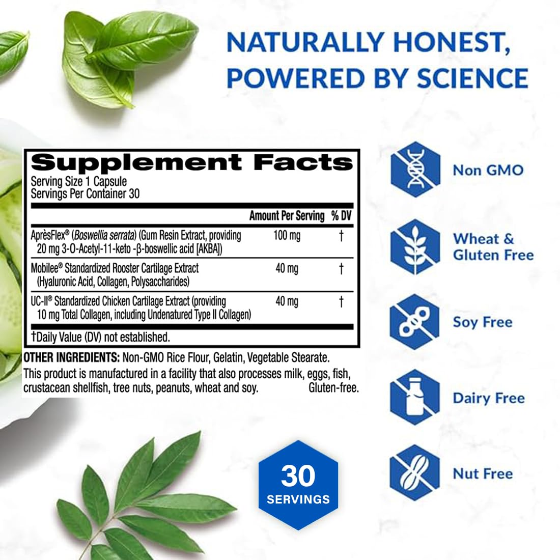 BioTrust Joint 33X Advanced 3-in-1 Joint Support Supplement - Healthy Flexibility, Mobility Relief & Comfort - Boswellia Serrata, Type II Collagen, Hyaluronic Acid - 30 Capsules BioTrust Au supplements