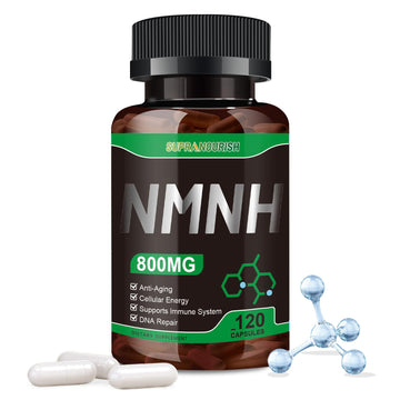 SUPRANOURISH Pure NMNH Supplement 120 Capsules - 800mg High-Purity NMNH Supplements, NAD Supplement for Boost NAD+ for Anti-Aging & Cellular Energy SUPRANOURISH Au supplements