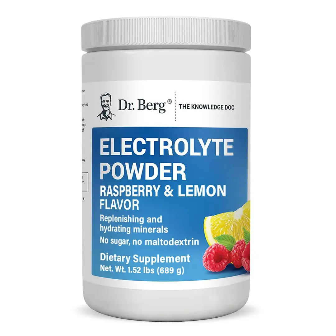 Dr. Berg's Electrolyte Powder 100 Servings Bundle - Raspberry Lemon & Lemonade Dr. Berg Nutritionals Au supplements