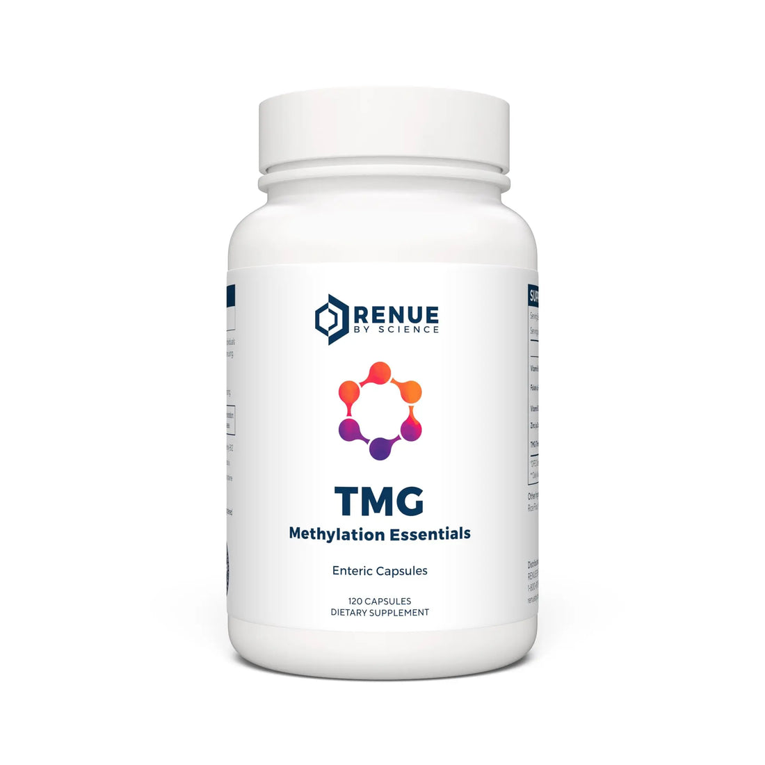 Renue By Science TMG | High Strength TMG Supplements | 120 Trimethylglycine Capsules - 900mg TMG per Serving with Vitamin B12 Vitamin B6 Folate & Zinc | Made in The USA & Third-Party Tested Renue By Science Au supplements